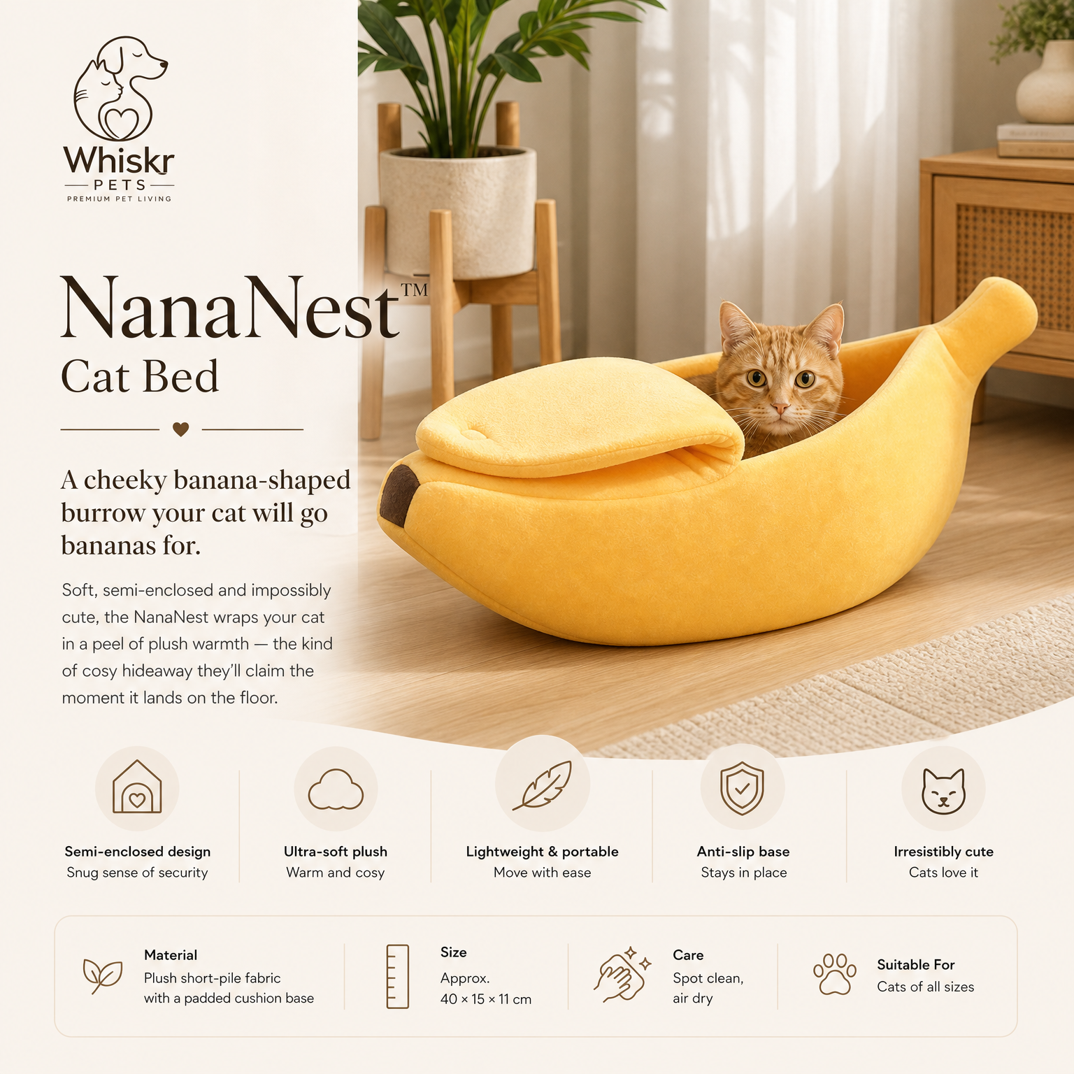 NanaNest Cat Bed
