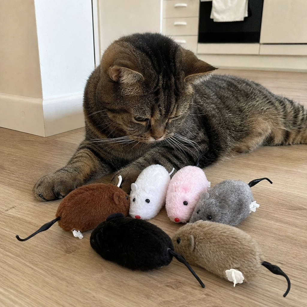 Squeak Plush Cat Toy