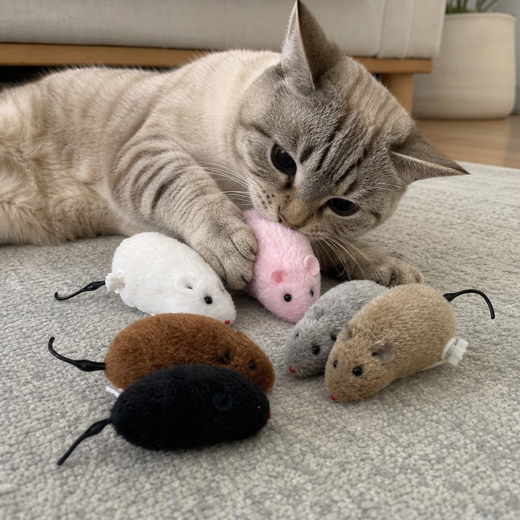 Squeak Plush Cat Toy