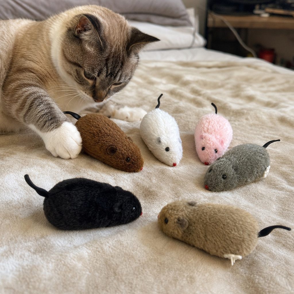 Squeak Plush Cat Toy